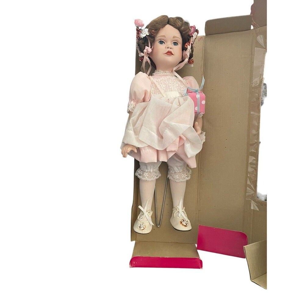 Three Hands Corp “Allison” Collectible Porcelain Doll Mint Condition